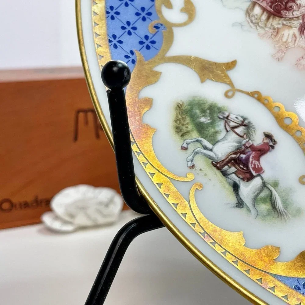 Limoges Porcelain Sleeping Beauty Premier Edition 1983 w/ Display Stand